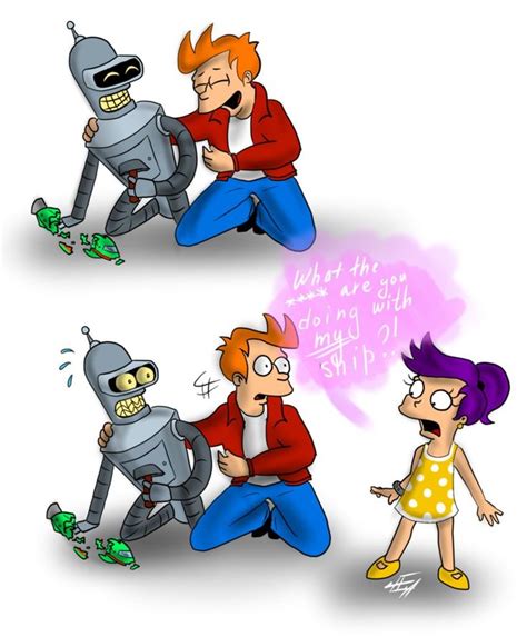 She was divorced from Flexo and ended up falling in love with Bender in 3001. . Futurama r34